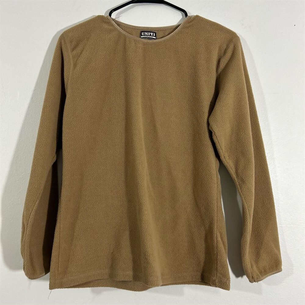 Uniti Casuals Men's Brown Fleece Pullover Sweater Size‎ Small